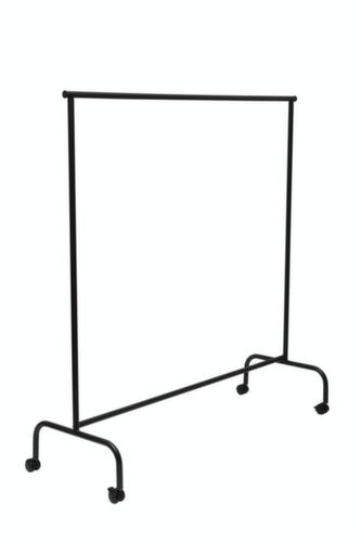 Mobile Reihengarderobe MAULlimbo mit 2 ausziehbaren Armen, schwarz Standard 3 L