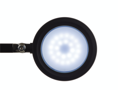 MAUL Dimmbare LED-Schreibtischleuchte MAULgrace colour vario, Licht tageslicht- bis warmweiß, silber Standard 7 L