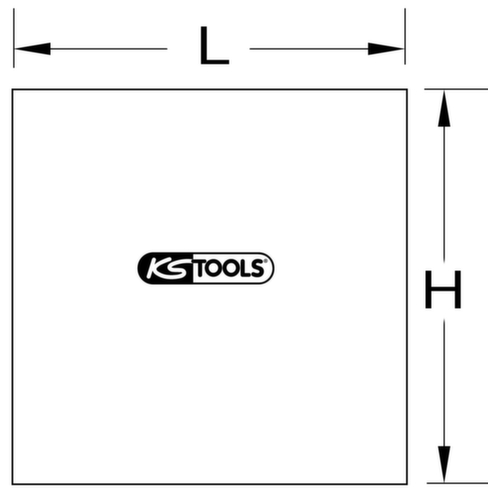 KS Tools Schweißerschutzplane Standard 5 L