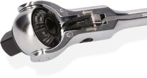 KS Tools 1/4" MODIFIX Mini-T-Griff-Schwenkkopf-Knarre Standard 6 L