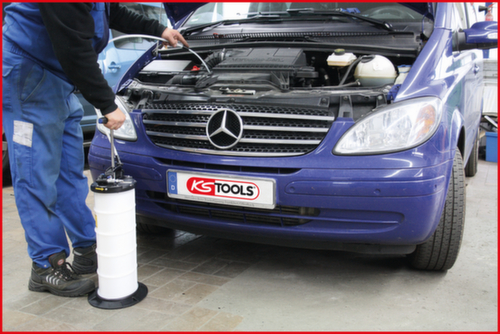 KS Tools Vakuum-Absaugpumpe 9,5 Liter inklusive 4 Sonden Standard 6 L