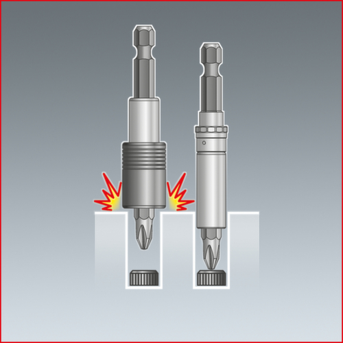 KS Tools 1/4"+3/8"+1/2"+3/4" CHROMEplus Vergrößerungs- und Reduzieradapter-Satz Standard 7 L