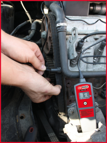 KS Tools Elektronischer Riemenspannungs-Prüfer HZ Standard 7 L