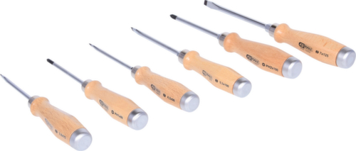 KS Tools ERGOTORQUE WOODmax Schlag-Schraubendreher-Satz Standard 8 L