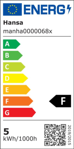 Hansa LED-Architektenleuchte Manhattan mit Klemmfuß, Licht neutralweiß, chrom Technische Zeichnung 1 L