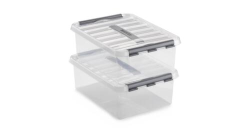 Aufbewahrungsbox ECO, transparent, Inhalt 0,4 l, Deckel Milieu 4 L