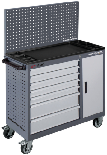 KRAFTWERK® Werkstattwagen BT1100 60/40 7 Schubladen + 1 Schrank Milieu 1 L