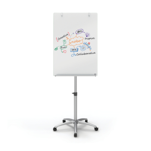 nobo Mobiles Glas Flipchart, Höhe 1850 mm Milieu 2 L