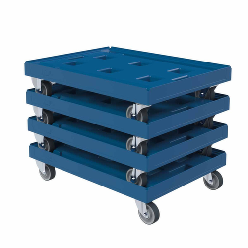 Stapelbarer Transportroller in blau Standard 2 L