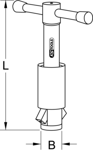 KS Tools Ventilfix Technische Zeichnung 1 L