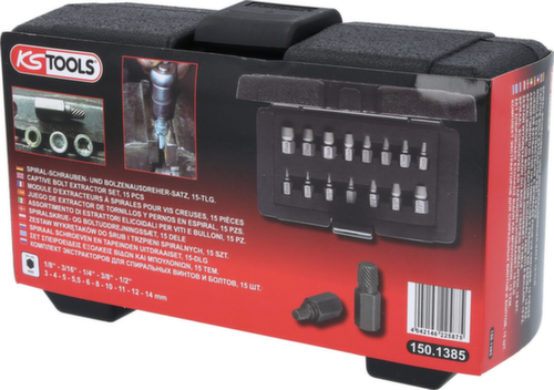 KS Tools Spiral-Schrauben- und Bolzenausdreher-Satz Standard 6 L