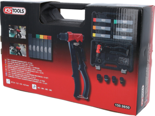 KS Tools 3 in 1 Handnietzangen-Satz Standard 4 L