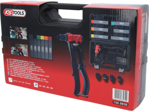 KS Tools 3 in 1 Handnietzangen-Satz Standard 5 L