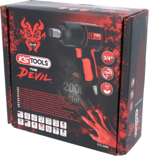 KS Tools 3/4" THE DEVIL Hochleistungs-Druckluft-Schlagschrauber Standard 3 L