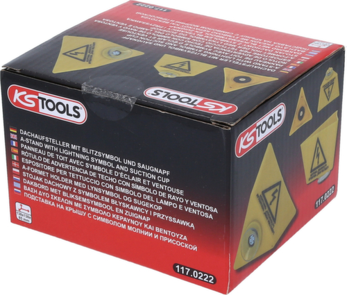 KS Tools Dachaufsteller mit Blitzsymbol und Saugnapf Standard 5 L