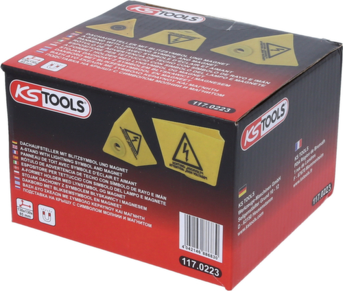 KS Tools Dachaufsteller mit Blitzsymbol und Magnet Standard 4 L