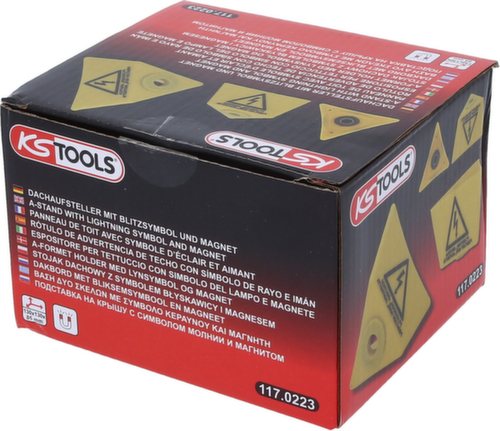 KS Tools Dachaufsteller mit Blitzsymbol und Magnet Standard 5 L