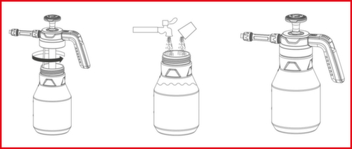 KS Tools Druck-Pump-Schaum-Sprüher (Schäumer) Detail 2 L