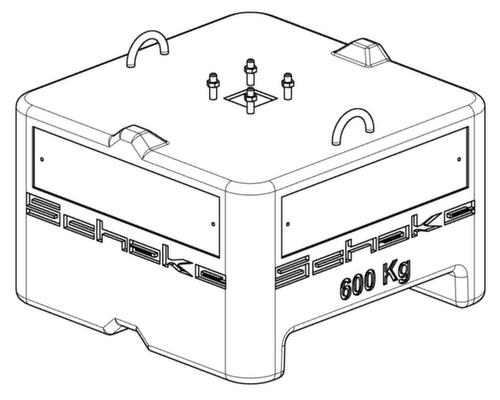 Schake Aufstellvorrichtung, Höhe x Breite 560 x 800 mm Technische Zeichnung 2 L