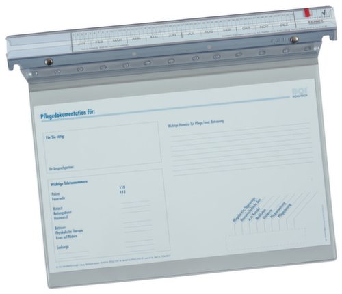 Eichner_BOI Pflegemappe signal-line zum Einhängen, grau