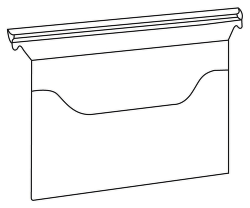 EICHNER Termin-Sichttasche, transparent, DIN A4 quer Standard 4 L