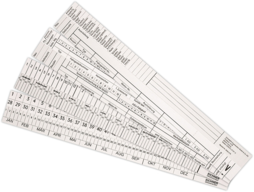 EICHNER Beschriftungsstreifen AS für Termine, weiß Standard 2 L