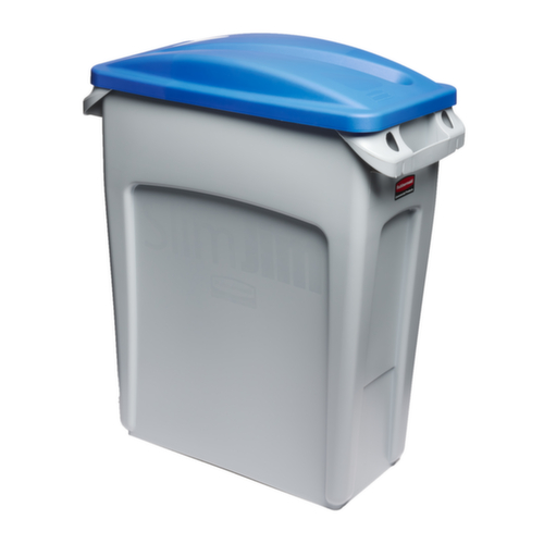 Rubbermaid Auflagedeckel für Papier Slim Jim® für Wertstoffsammler, blau Standard 6 L