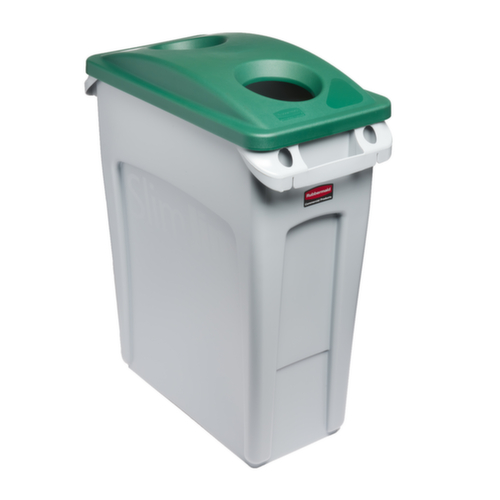 Rubbermaid Deckel Slim Jim® für Flascheneinwurf für Wertstoffsammler, grün Standard 4 L