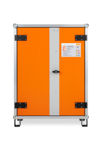 Cemo Explosionsgeschützter Lithium-Ionen-Lagerschrank lockEX 8/10 unterfahrbar, Höhe x Breite x Tiefe 1110 x 800 x 660 mm Standard 2 L