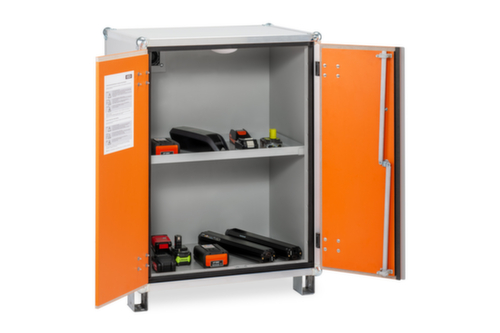 Cemo Explosionsgeschützter Lithium-Ionen-Lagerschrank lockEX 8/10 unterfahrbar, Höhe x Breite x Tiefe 1110 x 800 x 660 mm Standard 4 L