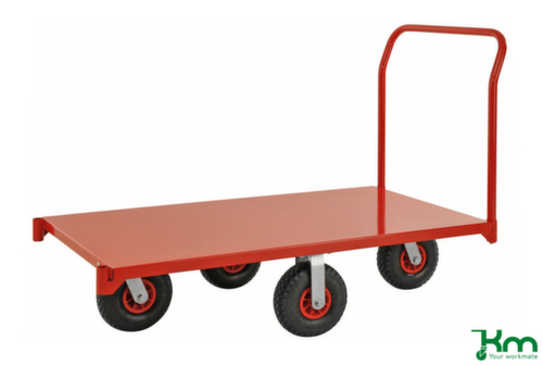 Schiebebügelwagen mit Stahlladefläche, Traglast 1200 kg, Ladefläche 1400 x 760 mm Standard 2 L