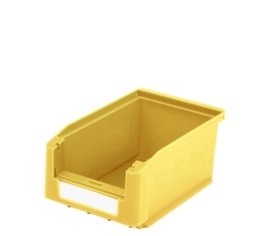 BITO Sichtlagerkasten hoch belastbar, gelb, Tiefe 160 mm, Polypropylen
