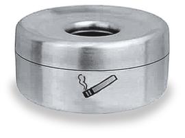 Sicherheits-Tischascher aus Edelstahl, Höhe x Ø 40 x 90 mm