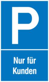 Parkplatzschild, Wandschild