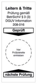 Grundplakette und Gebrauchsanweisungen