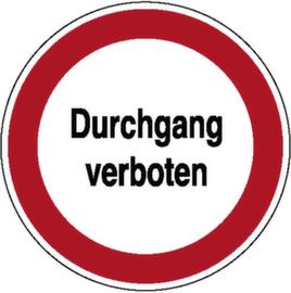 Verbotskombischild SafetyMarking® "Durchgang verboten", Wandschild, Standard