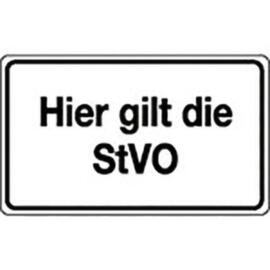 Parkplatzschild SafetyMarking® "Hier gilt die StVO"