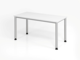 Schmaler Schreibtisch Mini-Office H-Serie mit 4-Fußgestell