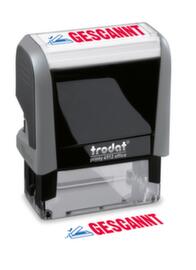 WEDO Textstempel TRODAT Office Printy 4.0, "GESCANNT" + Scanner mit Haken