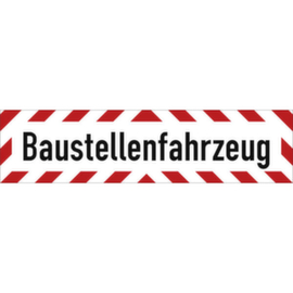 Kfz-Hinweisschild SafetyMarking®, "Baustellenfahrzeug"
