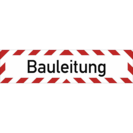 Kfz-Hinweisschild SafetyMarking®, "Bauleitung"