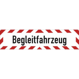 Kfz-Hinweisschild SafetyMarking®, "Begleitfahrzeug"