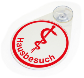 Eichner_BOI Hinweisschild "Hausbesuch" mit Saugnapf