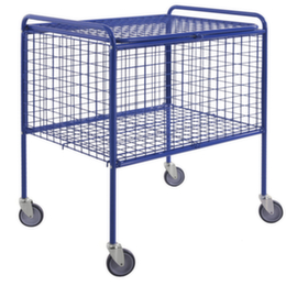 Kongamek Gitter-Kastenwagen mit Deckel, Traglast 100 kg, Ladefläche 770 x 570 mm