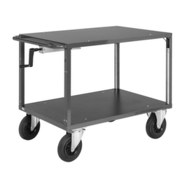 Kongamek Etagenwagen 1000x700 mm, Traglast 400 kg, 2 Etagen