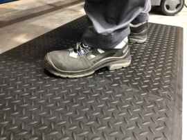 Gummi-Arbeitsplatzmatte LINK Rub Diamond, Mittelstück, Länge x Breite 770 x 710 mm