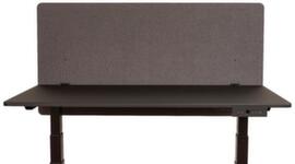 LUXOR Schallabsorbierende Tischtrennwand RECLAIM, Höhe x Breite 600 x 1600 mm, Wand schiefergrau