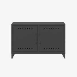 Bisley Sideboard Fern Cabby mit Kabeldurchlass und -halter, Breite 1140 mm