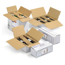 Flaschenkarton mit Kartoneinlage f&uuml;r 3 Flaschen