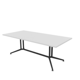 Quadrifoglio Konferenztisch X2, Breite x Tiefe 2100 x 1000 mm, Platte weiß